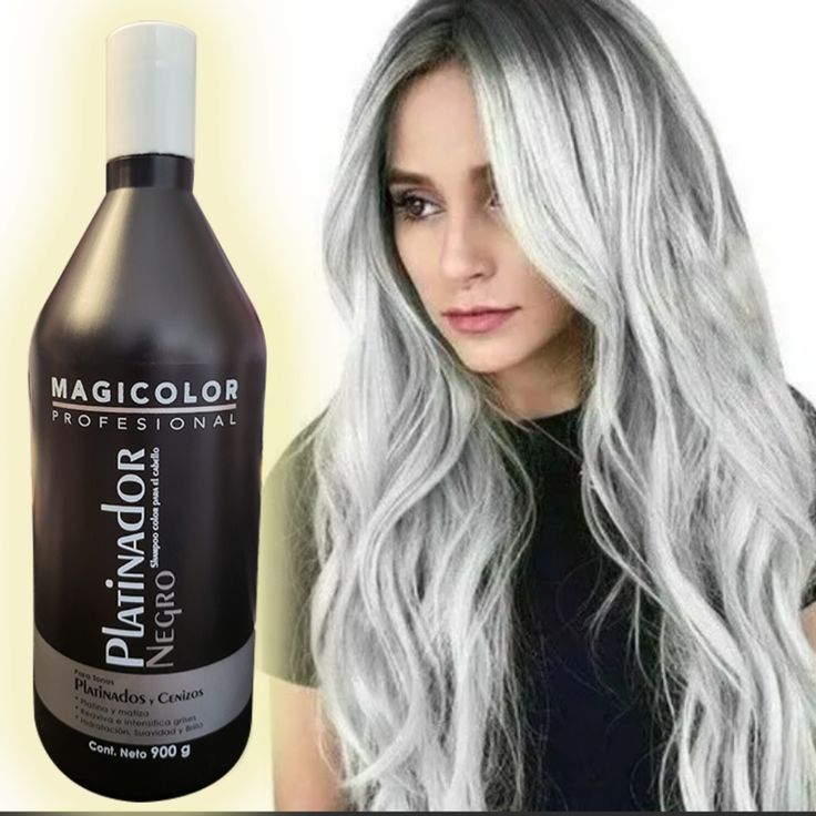 X1 Magicolor Platinador Black Shampoo Gray Blond Bleached Hair 900g 31.7oz Presentacin: Envase De Plstico Duro, En Botella O En Caja. La Compaa Alterna Entre Estos Dos Tipos De Envases. * El Cabello Debe Estar Canoso, Decolorado O Con Tono Natural Mnimo De Nivel 8 De Decoloracin. * Contenido: Aproximadamente 900 G (31.77 Oz), Con Un Margen De +/- 1-2 Onzas. Descripcin Del Producto: - Shampoo Matizador Especial Para Canas Y Decoloraciones - Platina Canas Y Elimina Visos Dorados/Naranjas - Matiza Gray Blonde, Black Shampoo, Shampoo For Gray Hair, Grey Hair Dye, Grey Blonde, Gorgeous Gray Hair, Lighter Hair, Toning Shampoo, Long Gray Hair