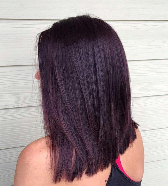 Balayaged Black Cherry Blackberry Hair Colour, Pelo Color Borgoña, Black Cherry Hair Color, Black Cherry Hair, Spring Hair Color Trends, Haircolor Ideas, Violet Hair Colors, Cherry Hair Colors, Dark Red Hair Color