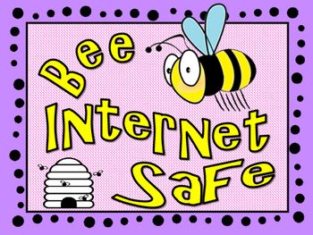 the bee internet safe sign is shown