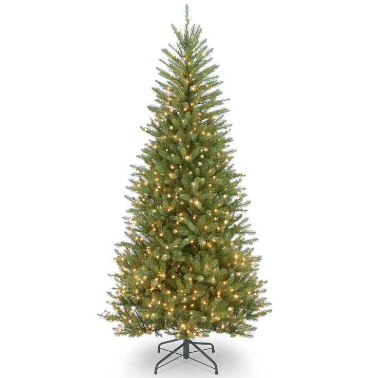 an artificial christmas tree with lights on it's base and no ornaments in the bottom