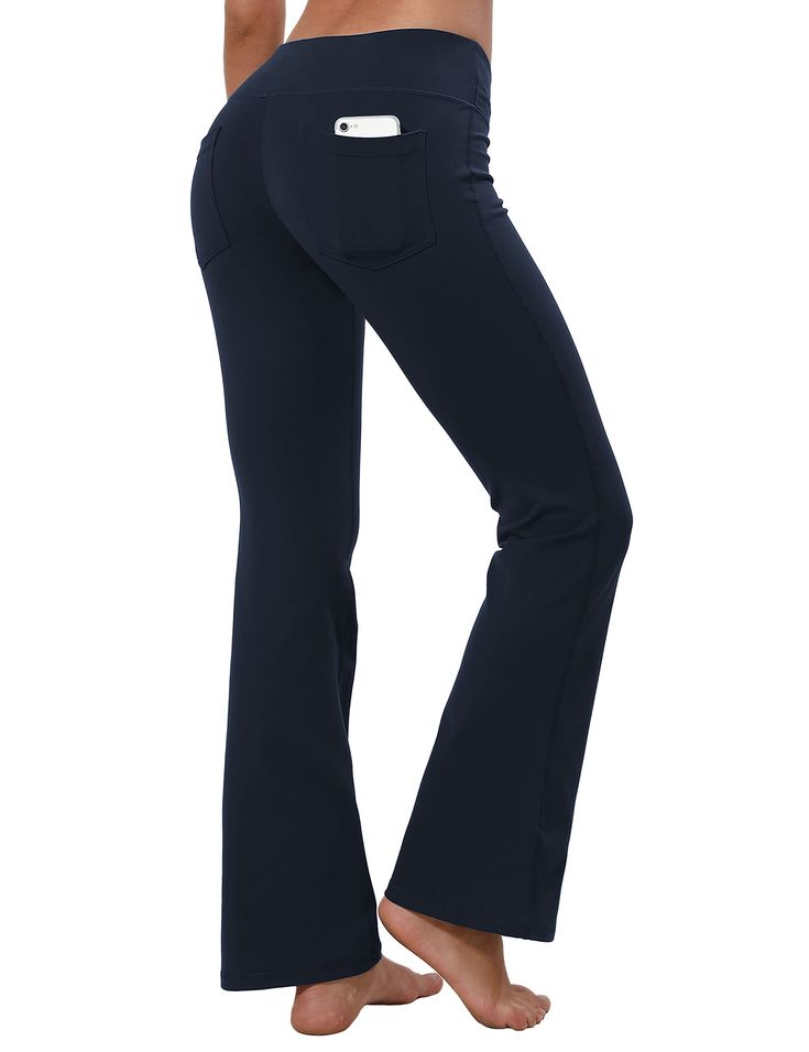 PRICES MAY VARY. Soft(cotton feels), stretchy & non see-through fabric : non see-through, quick drying, moisture wicking, breathable and stretchy high waist workout women's yoga pants tall bootcut pants accommodate to most body shapes, 4-way stretch technology of our high waist tall bootcut workout pants women's yoga pants for max comfort and mobility, contour your body without squeezing as you move from pose to pose. High waist & bootcut legs design: bubblelime women's bootcut yoga pants are de Straight Leg Workout, Workout Tummy, High Waisted Yoga Leggings, Waist Workout, Bootcut Pants, Tall Clothing, Yoga Pants Women, Leg Workout, Arm Workout