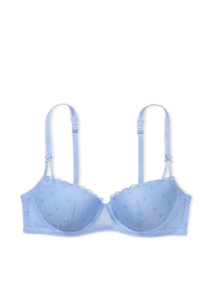 Buy Wink Lightly Lined Balconette Bra - Order Bras online 5000009522 - PINK US Cute Bras Sets, Bras Cute, Bra Png, Floral Bras, Light Blue Bra, Lacy Bras, Pretty Bra, Youtuber Dr, Pink Bras