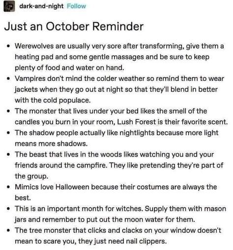 the text on this page reads, just an october reminder for someone who is not happy about