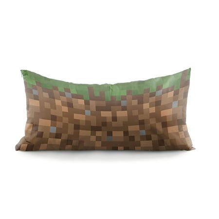 a pillow that has been made to look like a minecraft