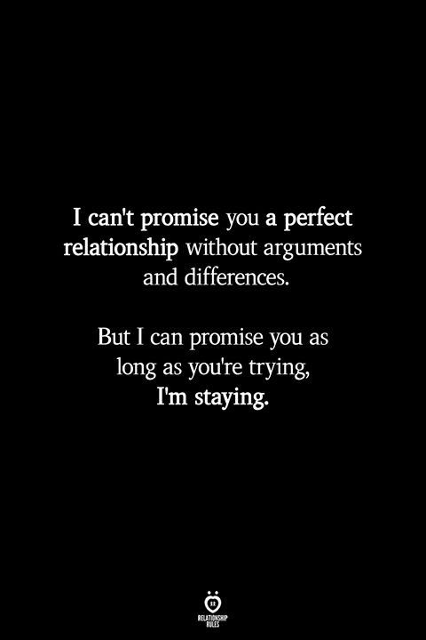 a black and white photo with the words i can't promise you a perfect relationship without