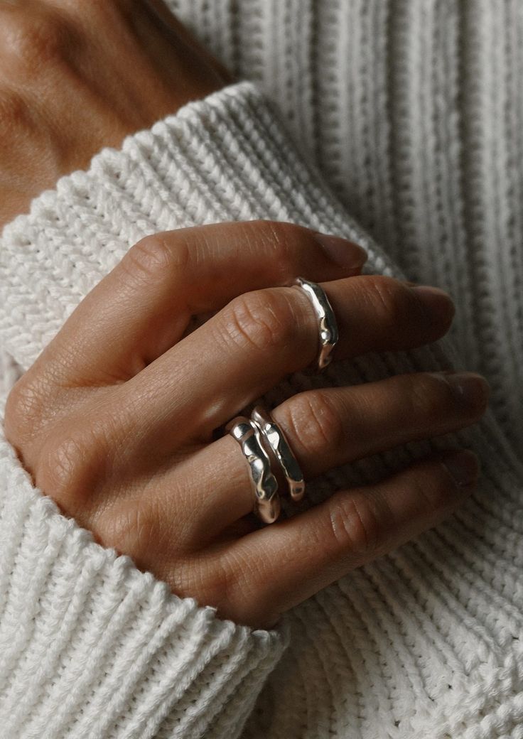 Sterling Silver Ring, Women's Day Gift, Minimalist Women Ring Hey you! We made the Skinny Vertex Ring to celebrate your achievements. Each vertex represents one of your accomplishments big or small - all equally important. Wear this piece as a reminder that you do amazing things all day, every day.   Green bonus! This accessory is handmade from 100% recycled silver. It's a sustainable and conscious fashion piece.  Details: * Material: recycled sterling silver 925 *  Thickness: 4 mm * Height: 3.1 Stacking Silver Rings, Bulky Silver Rings, 925 Sterling Silver Jewelry Rings, Irregular Silver Ring, Silver Big Rings, Silver Jewellery Rings, Chunky Sterling Silver Rings, Silver 925, Multiple Silver Rings