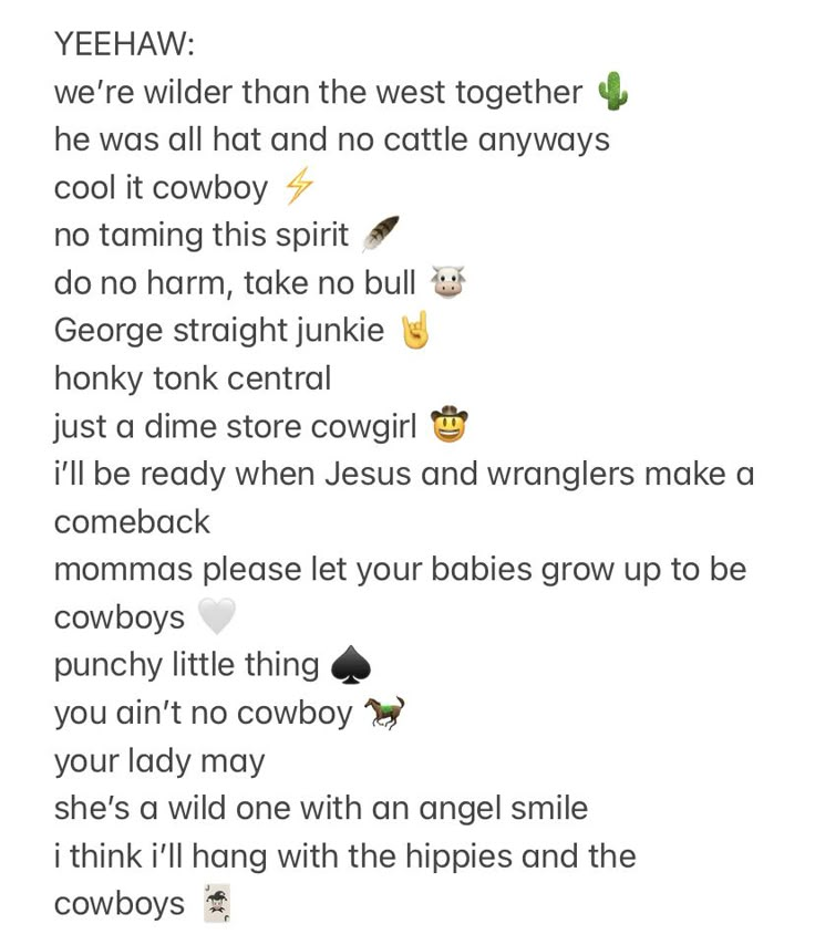 western instagram captions Bereal Instagram Captions, Country Selfie Captions, Western Instagram Bio Ideas, Don’t Care Instagram Captions, Western Selfie Captions, Cute Western Instagram Captions, Punchy Instagram Bio, Boot Captions For Instagram, Country Instagram Bios