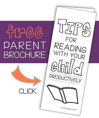 a bookmark with the words free tips for parent brochure