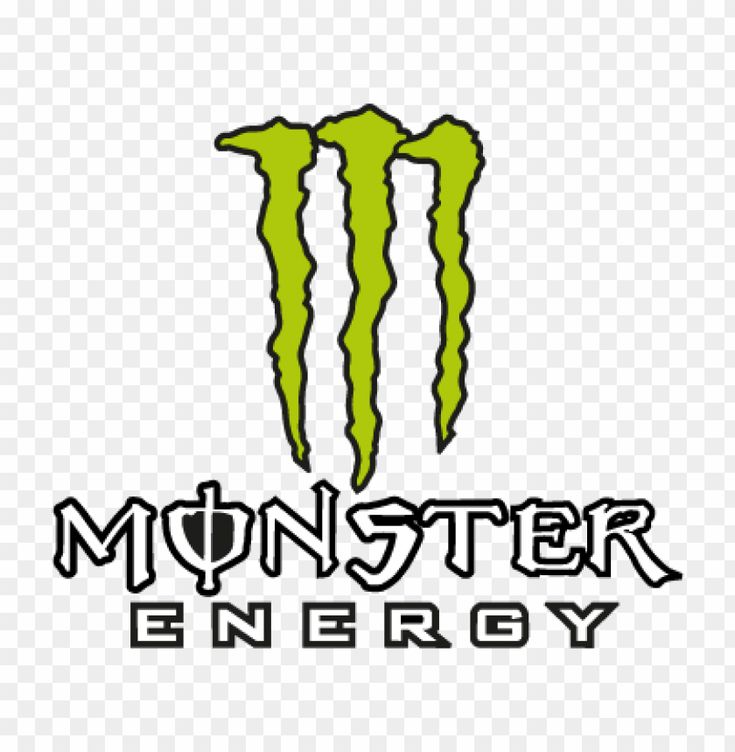 the monster energy logo on a white background