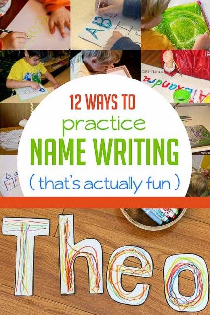 the top ten ways to practice name writing that's actually fun