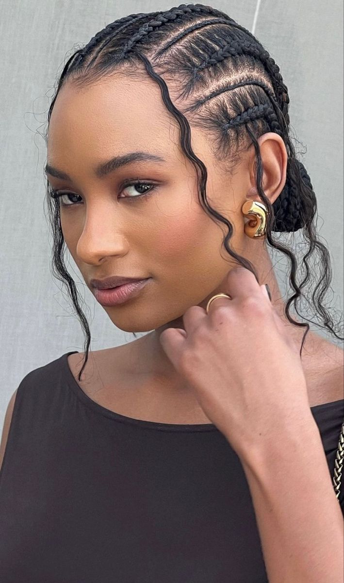 Cornrow Hairstyle, Cornrows Natural Hair, Cornrows Braids For Black Women, Short Box Braids Hairstyles, Braided Hairstyles For Black Women Cornrows, Box Braids Hairstyles For Black Women, Braids Hairstyles Pictures, Braided Cornrow Hairstyles, Quick Braided Hairstyles