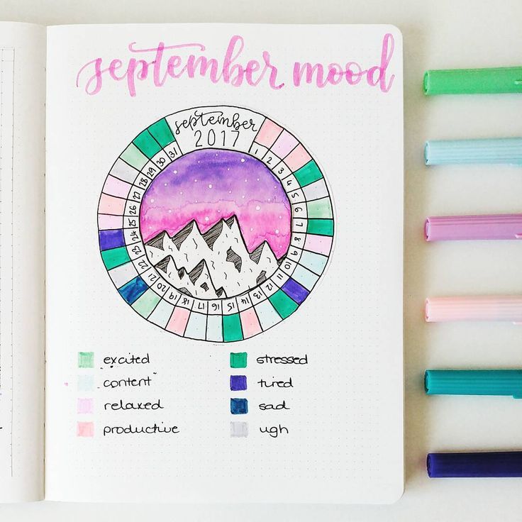 I am back! Hello friends and happy Sunday since I have been away from Instagram and am therefore shockingly behind on this month's setup, here is last month's mood wheel thingy all filled in ☺ love how this turned out! Mood Wheel, Bullet Journal Tracker Ideas, Journal Tracker Ideas, Neon T Shirt, Weekly Log, Chakra Heilung, Journal Tracker, Bullet Journel, Bullet Journal 2019