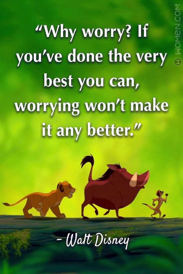 the lion king quote from disney's animated movie, which is written by walt