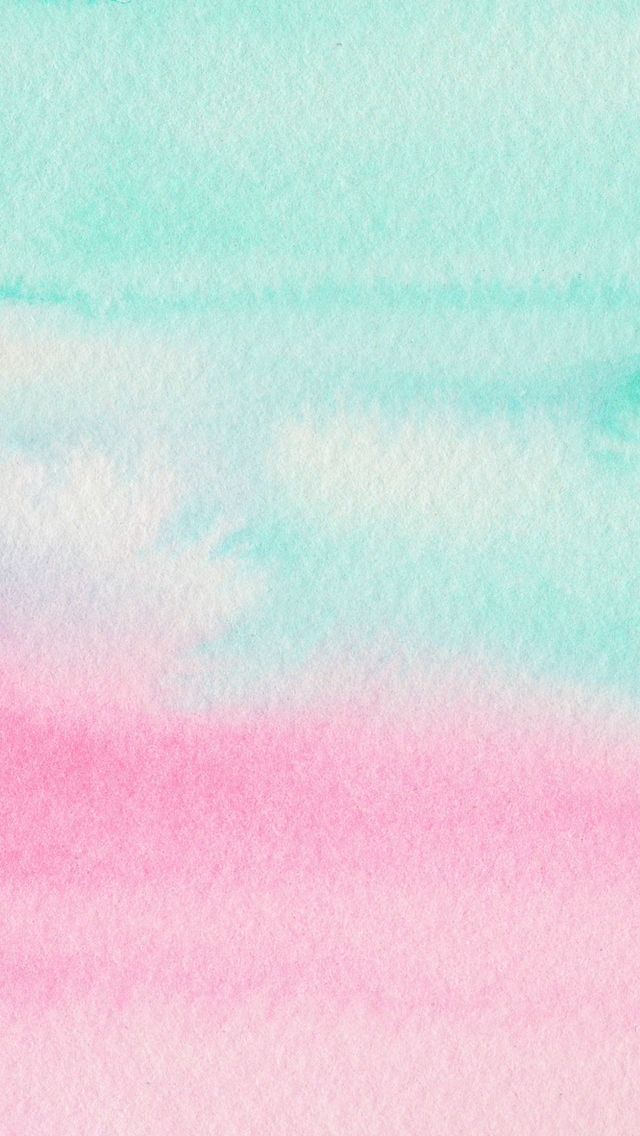 an abstract watercolor painting with blue, pink and green colors