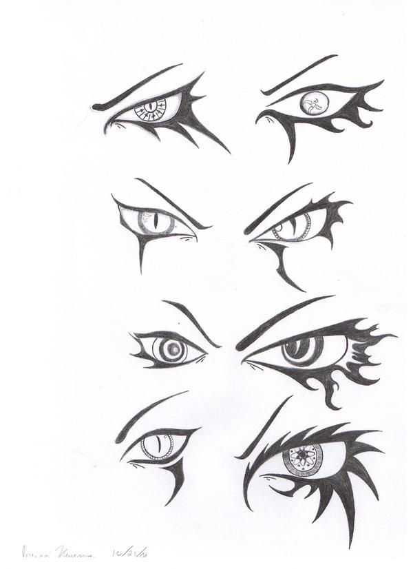 the eyes are drawn in different ways