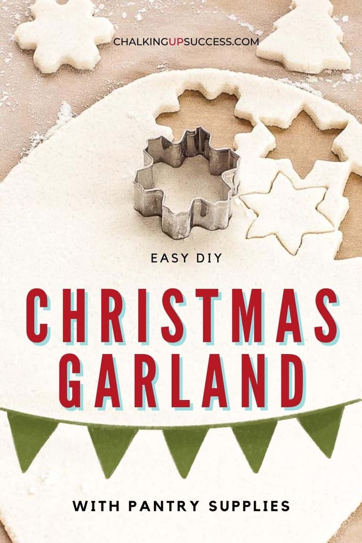 an easy diy christmas garland with pantry supplies is featured on the cover of this book