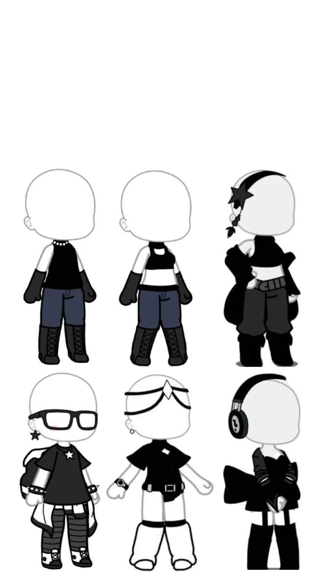 the silhouettes of various people wearing headphones and glasses are shown in black and white