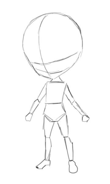 a drawing of a cartoon character holding a basketball in one hand and looking at the camera