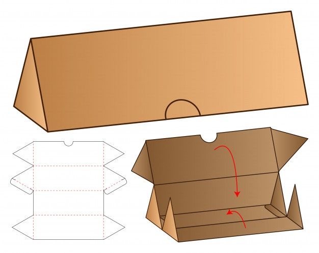 an open cardboard box with the lid cut out and ready to be put into it