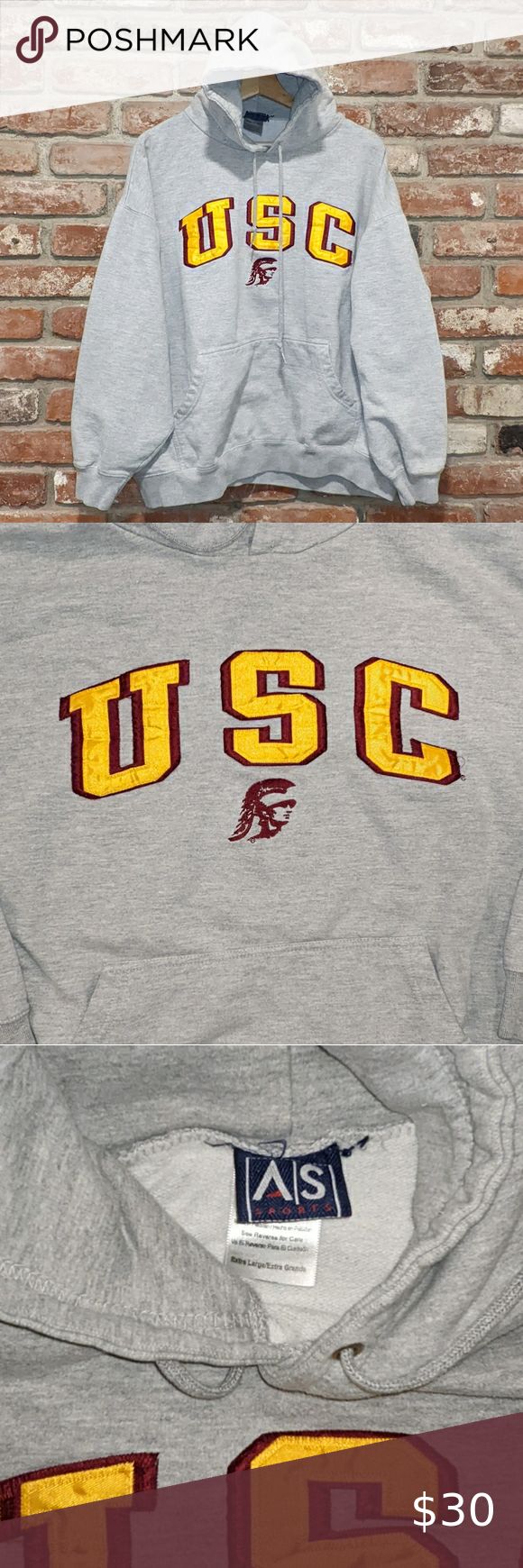 Vintage USC Trojans hoodie Usc Trojans, University Of Southern ...