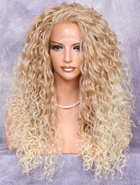 Drag Wigs, Full Lace Front Wigs, Wig Blonde, Hair Dyes, Spiral Curls, Blonde Tones, Hair Balayage, Pretty Stuff, Pale Skin