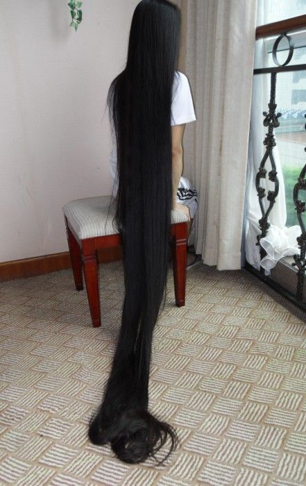 aidebianyuan cut super long hair to short-NO.90 - [LongHairCut.cn] Indian Long Hair Braid, Huge Hair, Extremely Long Hair, Rapunzel Hair, Henna Hair, Really Long Hair, Longer Hair, Super Long Hair, Long Black Hair