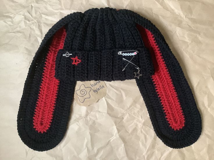 ‼️‼️Please contact with me for your head size‼️‼️ Please consider that there may be a slight difference beacause of the different monitors representation! ‼️‼️Safety pins, letters, numbers, metal accessories on the berets are gifts. May vary as they run out‼️‼️ Bunny Hat Crochet, Cat Eared Beanie, Bonnet Crochet, Bunny Hat, Striped Beanies, Crochet Fashion Patterns, Crochet Bunny, Crochet Beanie, Really Cute Outfits