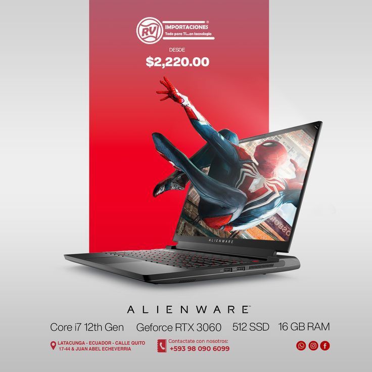 an advertisement for a laptop computer with spider man on the screen and text reading $ 2, 200 00