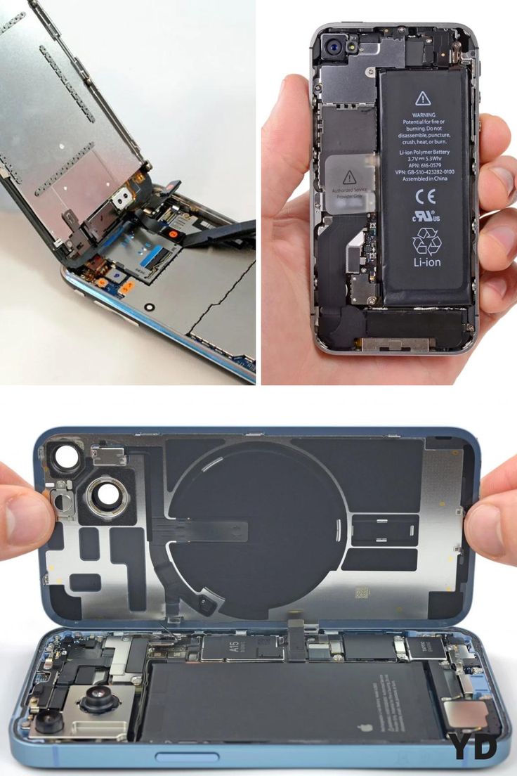 an image of the inside of a cell phone being removed from its housing and taken out