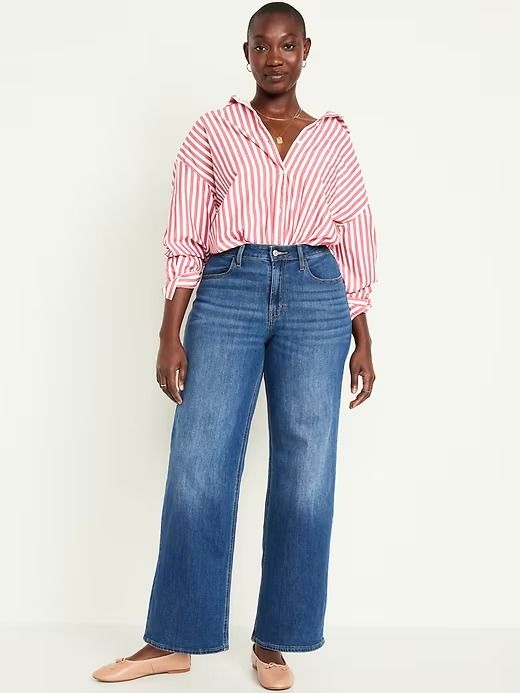 High-Waisted Wow Wide-Leg Jeans | Old Navy Pants For Short Women, Popular Jeans, Wide Leg Jeans Outfit, Most Comfortable Jeans, Comfortable Jeans, European Vacation, Jean Trends, Best Jeans, Fall Fashion Trends