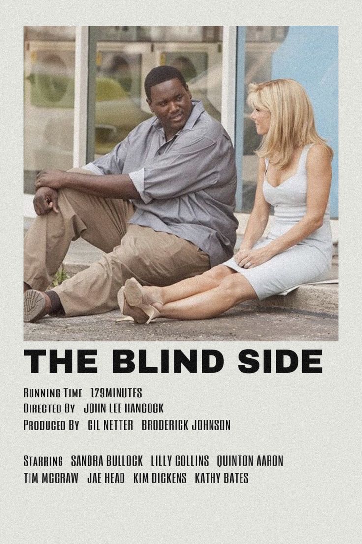 the blind side movie poster with two people sitting on the ground next to each other