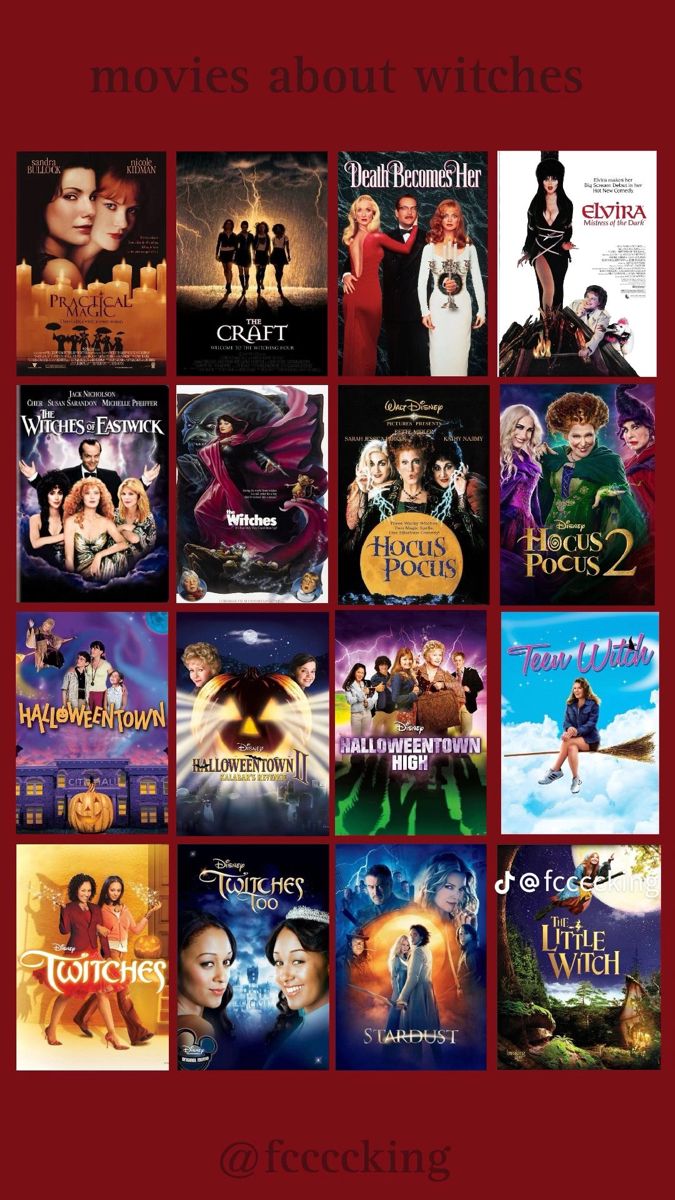 the movies about witches are on display in this poster, which is also available for purchase