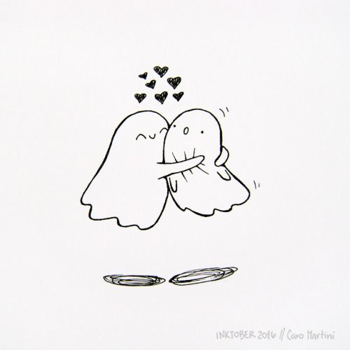 a drawing of two people kissing each other with hearts coming out of their mouths and eyes