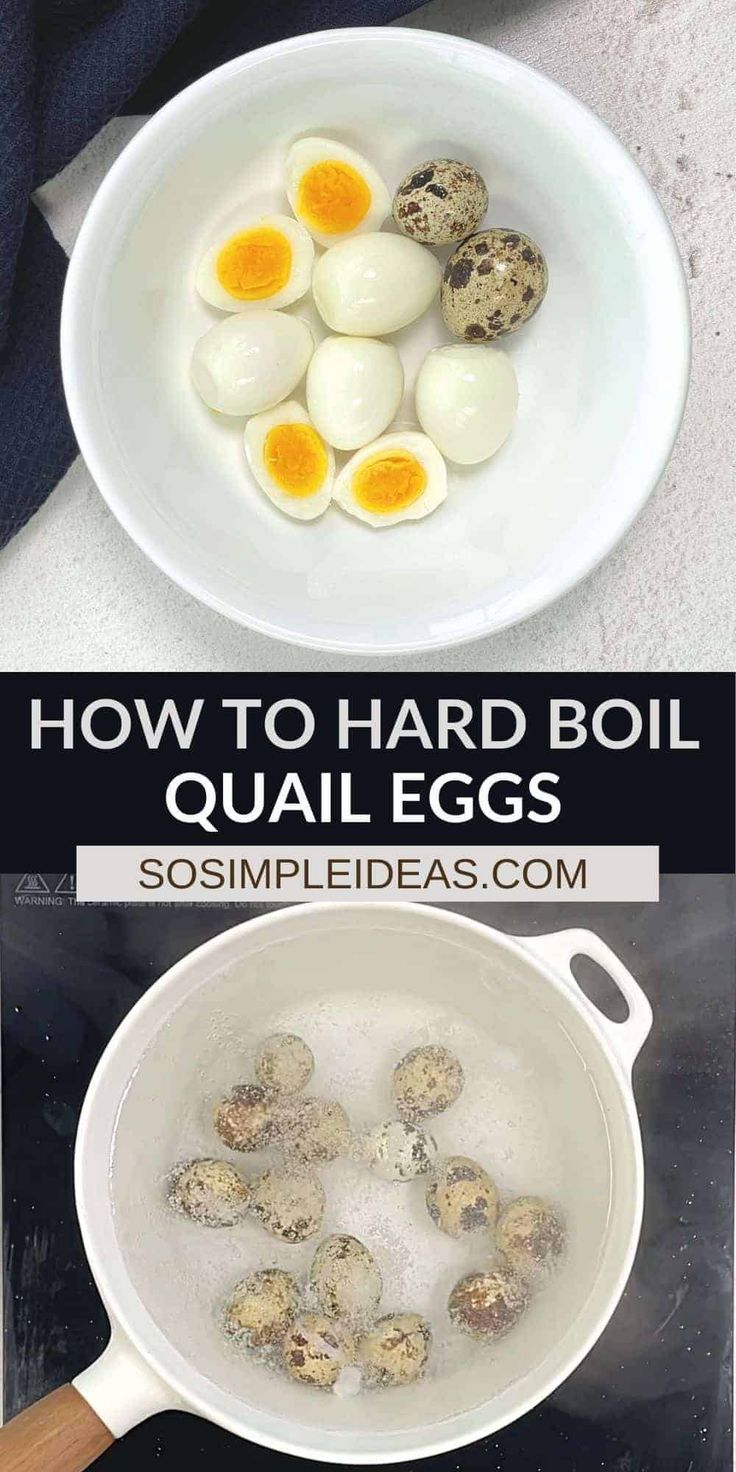 how to hard boil quail eggs in a frying pan and then cook them