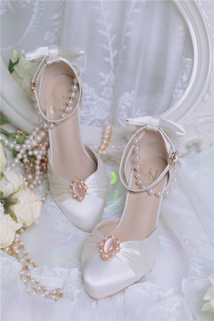 Inmyname -The Dance Party- Vintage Classic Lolita Shoes Kasut Pengantin, Sepatu Platform, Kasut Tumit Tinggi, Dr Shoes, Kawaii Shoes, Princess Shoes, Fancy Shoes, Girly Shoes, Aesthetic Shoes