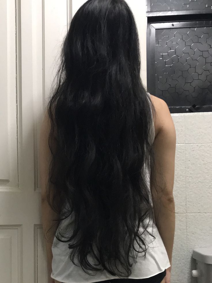 Short Layers On Top Long On Bottom Hair, Asian Hair Aesthetic, Dream Hair Long, Long Black Hair Aesthetic, Long Hair Dark, Long Hair Aesthetic, Hip Length Hair, Black Long Hair, Black Hair Aesthetic