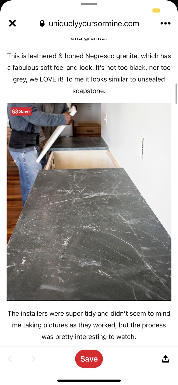 a man standing in front of a counter top