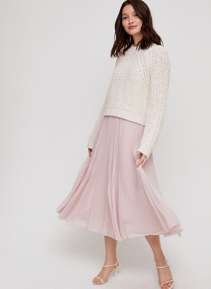 Twirl Skirt Outfit, Purple Midi Skirt, Chiffon Midi Skirt, Stylish Spring Outfit, Metallic Midi Skirt, Midi Wrap Skirt, Bodycon Midi Skirt, Pretty Skirts, Twirl Skirt