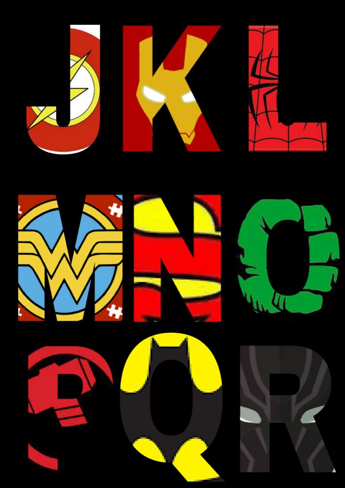 Printable Superhero Letters - Printable Blank World