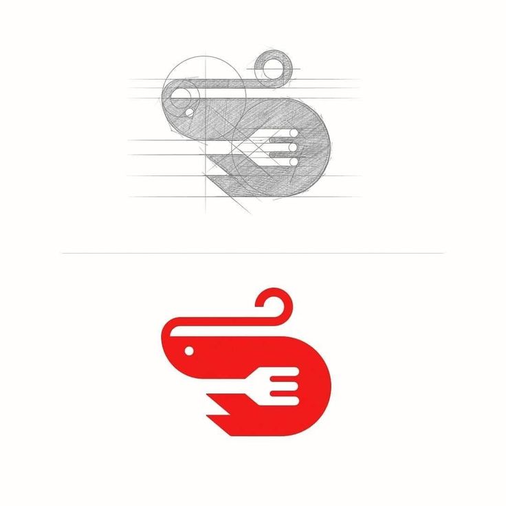 two different logos that are designed to look like animals