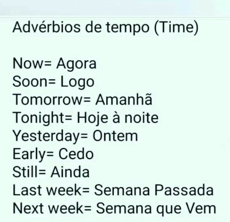 an advertiser's list for the next week - semana passada