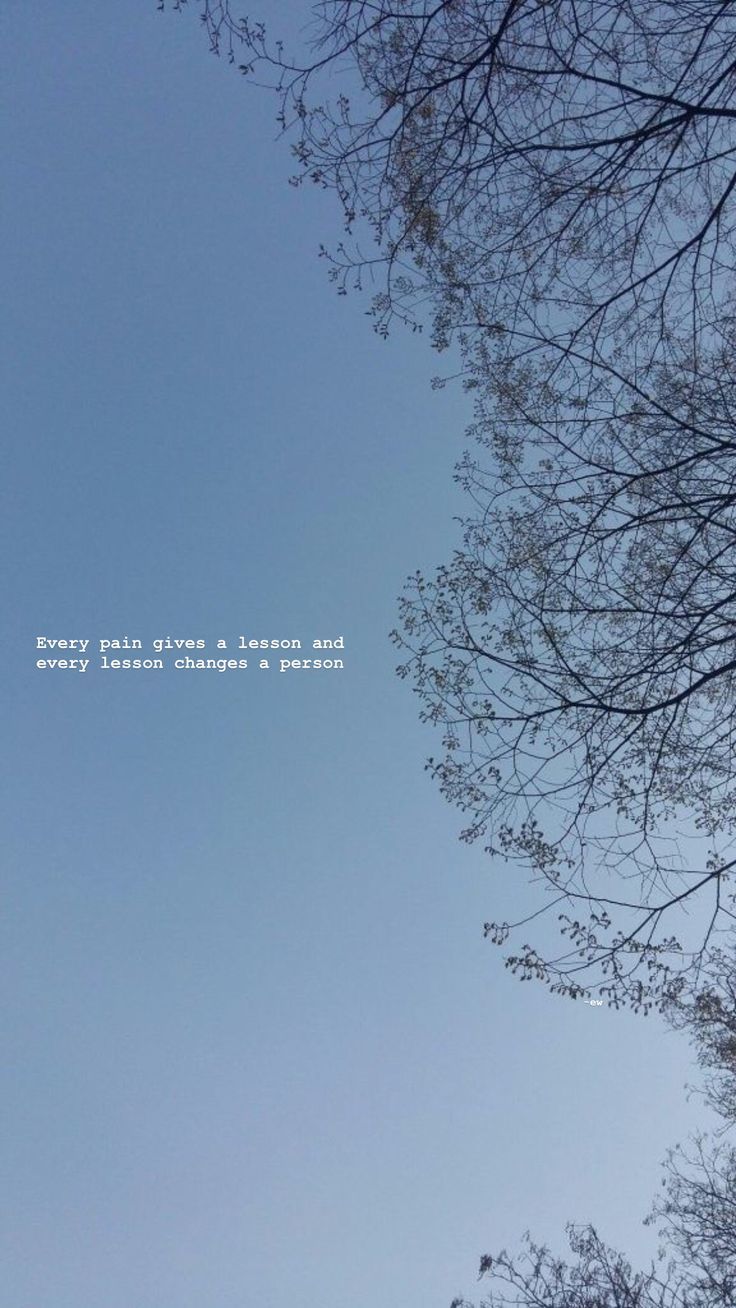 the sky is very blue and there is a quote on it that says, every time you