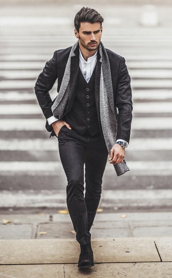 Classy elegant men outfits for work 35 Menswear Outfits, Elegant Suit, Guys Fashion, Mens Business Casual Outfits, Tee Shorts, Classy Winter Outfits, Vans Converse, Denim Shirts, Hoodie Streetwear