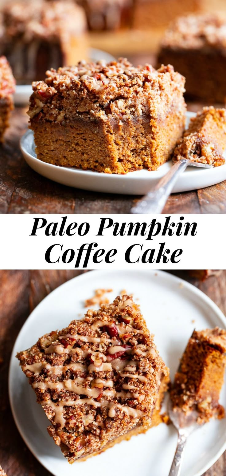 this palen pumpkin coffee cake is so good it's made with whole ingredients