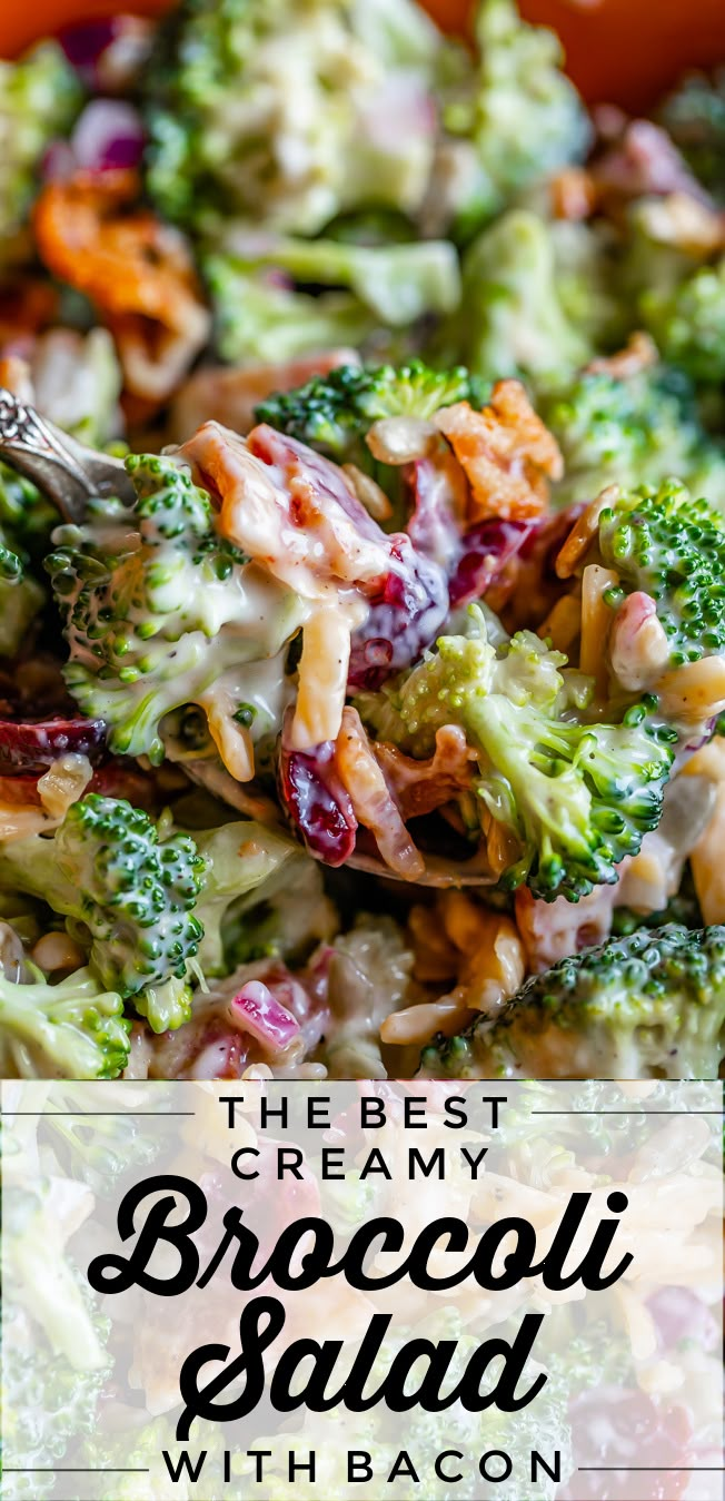 the best creamy broccoli salad with bacon is an easy and delicious side dish