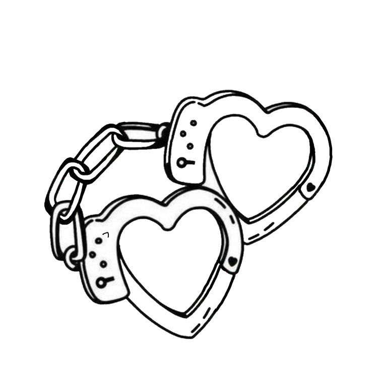 two hearts are chained to each other