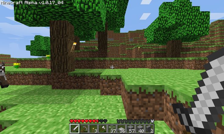 an image of a minecraft game being played