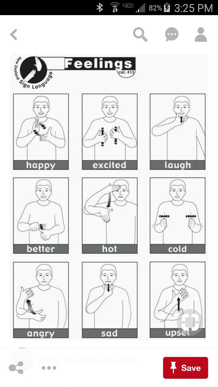 Makaton Sign Language Emotions