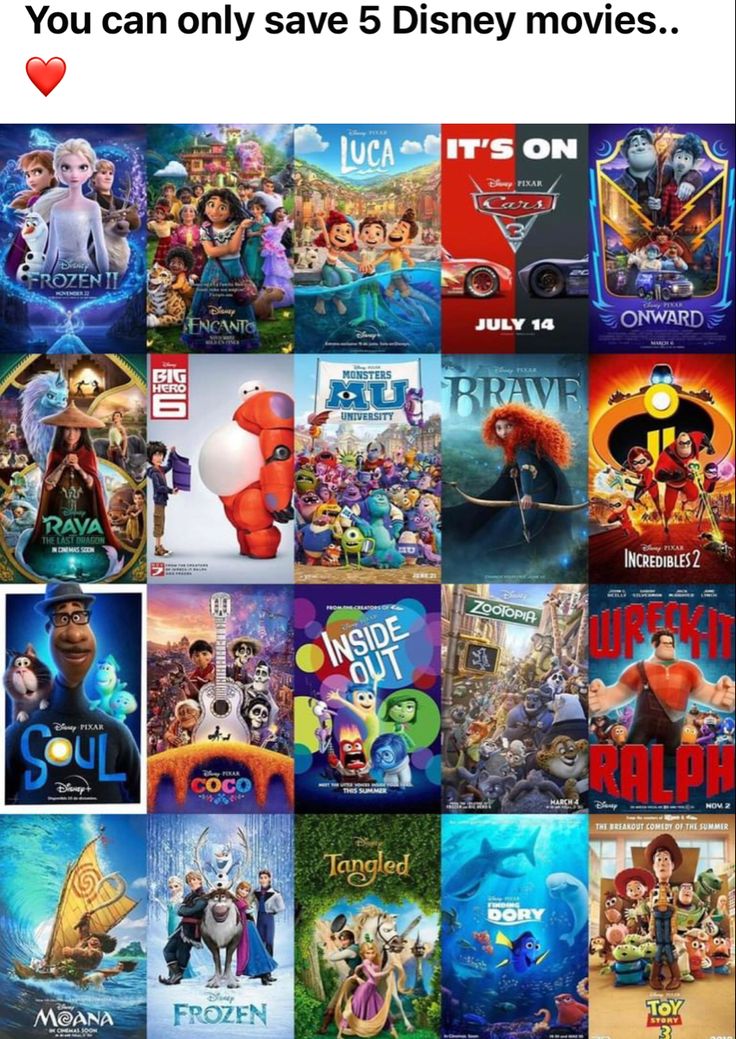 the movie poster for disney movies, which is featured in an advertiser's facebook