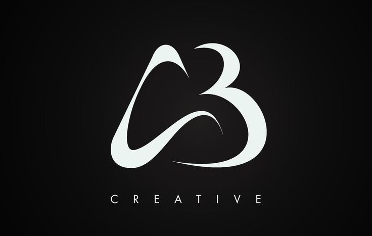 the letter b is made up of white letters on a black background, and it appears to be an artistic logo